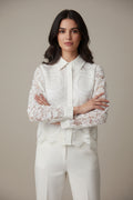 Camicia pizzo crop