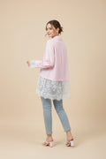 Camicia pink pizzo