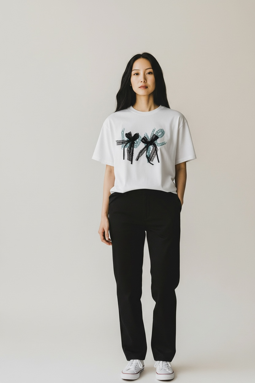 T-shirt fiocco