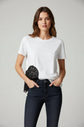 T-shirt doppio pizzo