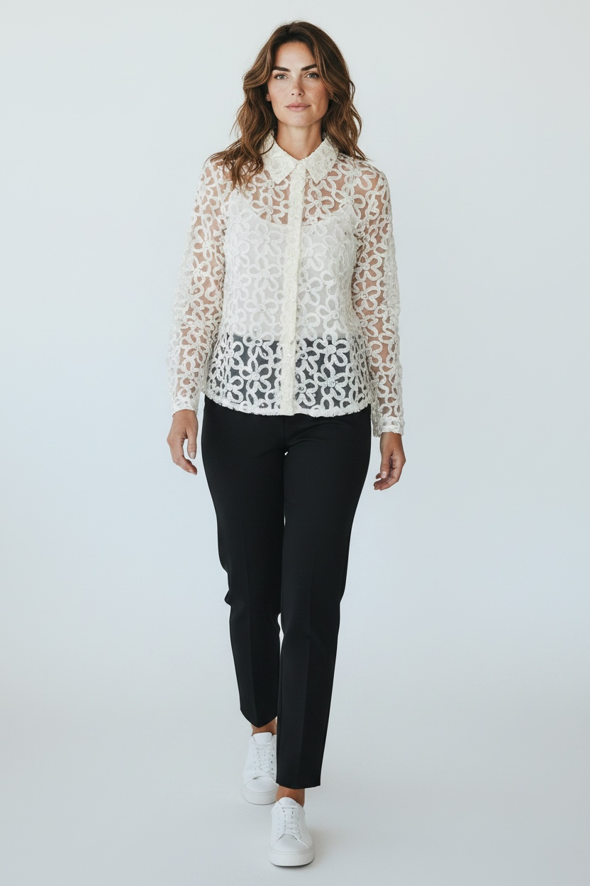 Camicia flower brillo