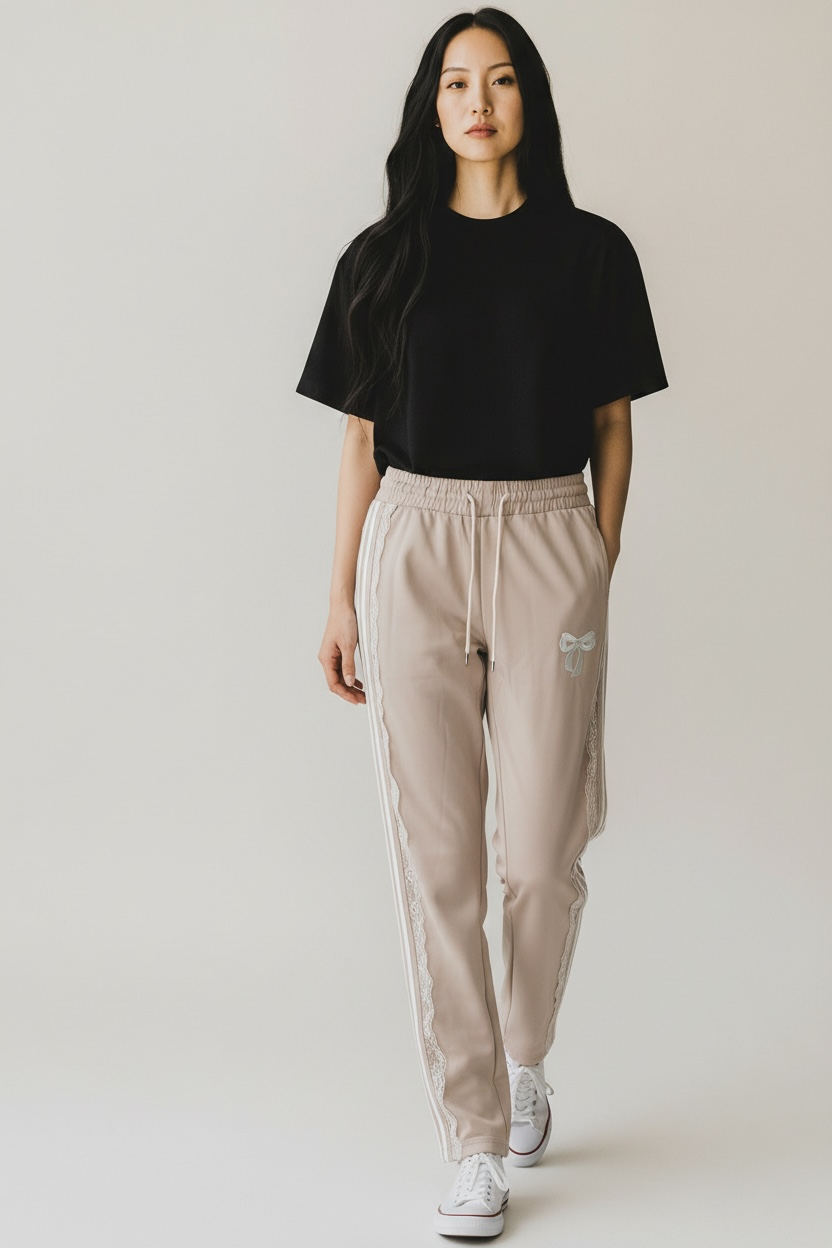 Pantalone merletto